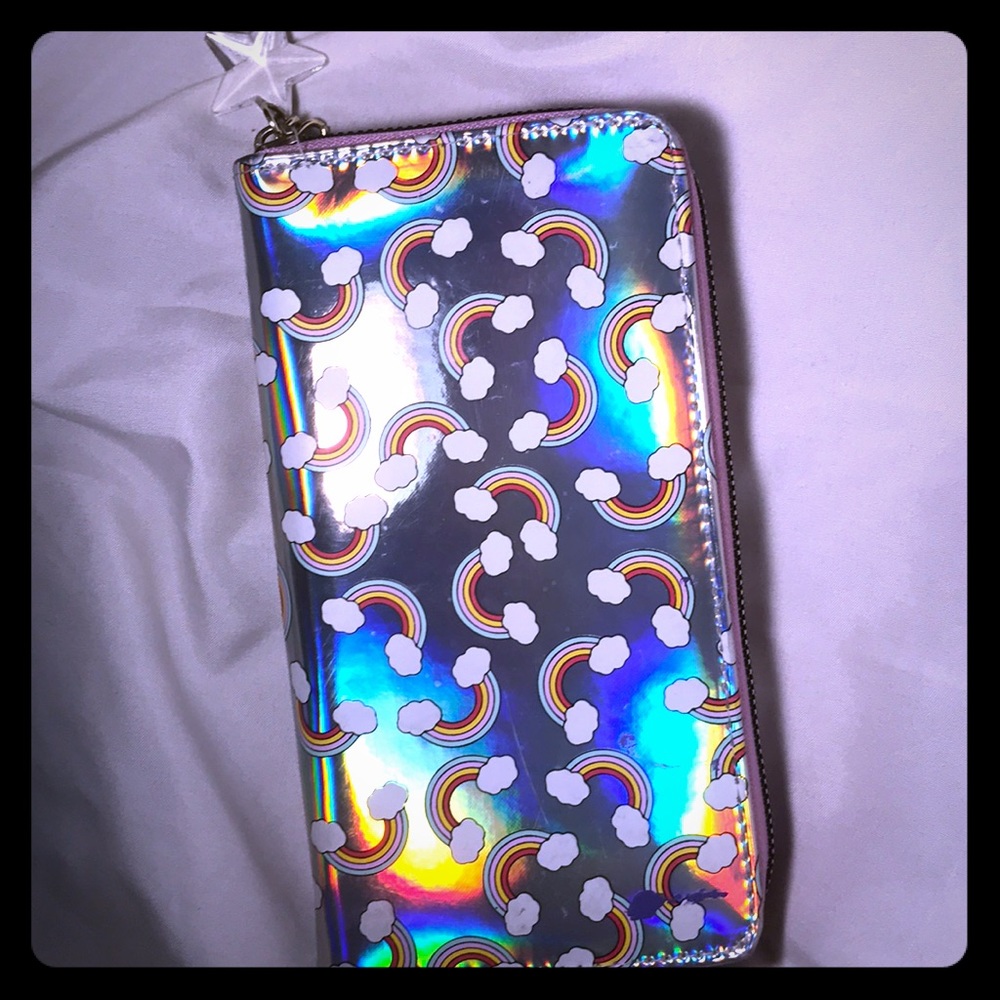 A rainbow  Metallic wallet
